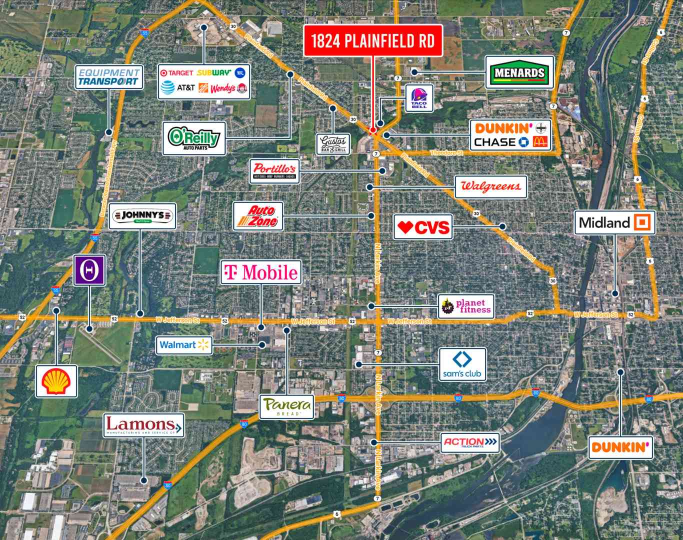 Vacant Land For Sale - 1824 Plainfield Road<br/> Crest Hill, IL 60403