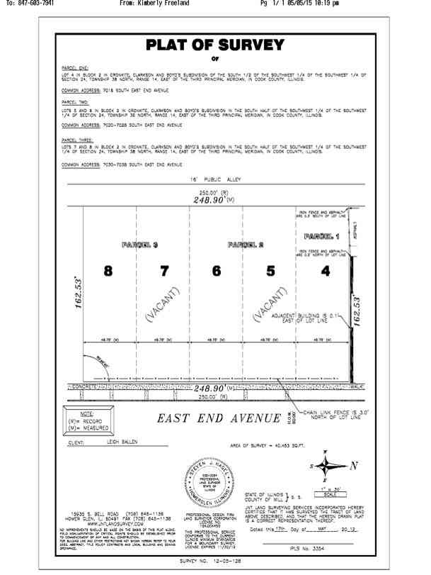 Vacant Land For Sale - 7016 S East End Avenue<br/> Chicago, IL 60649