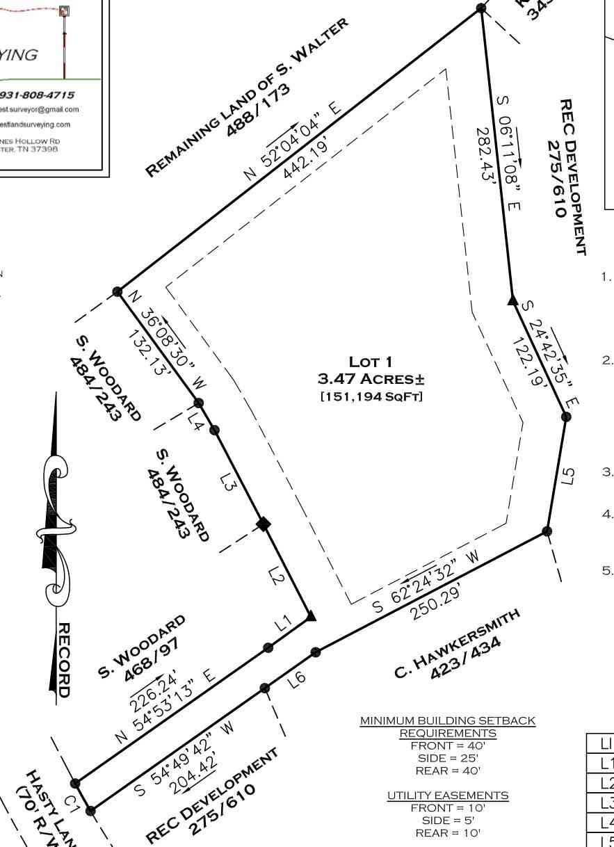 Vacant Land For Sale - Hasty Ln<br/> Franklin County County, Estill Springs, TN 37330