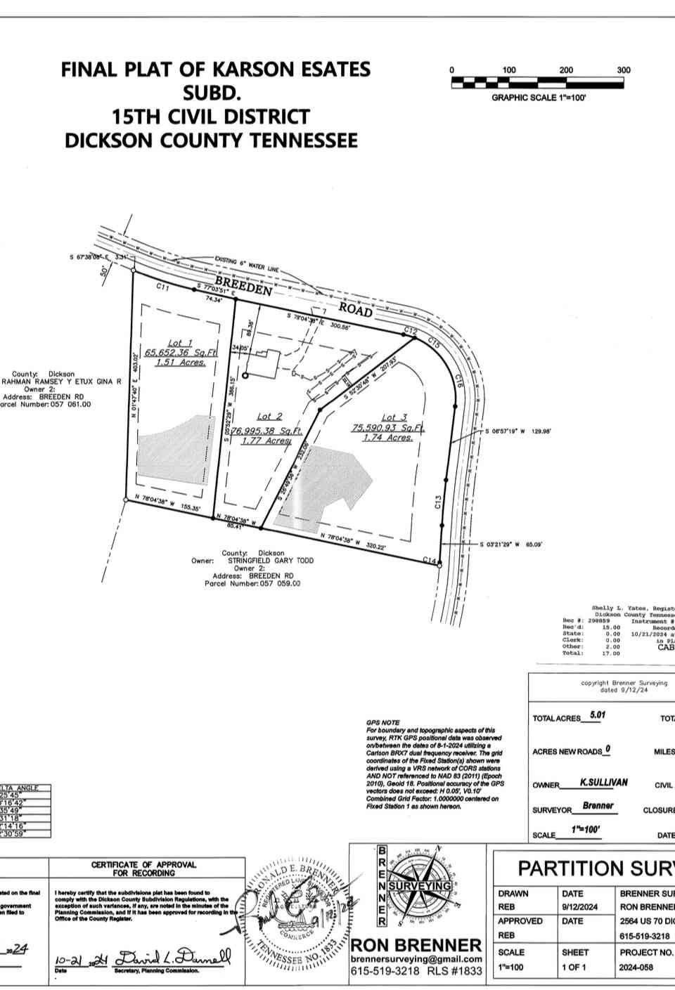 Vacant Land For Sale - 3 Breeden Rd<br/> Charlotte, TN 37036