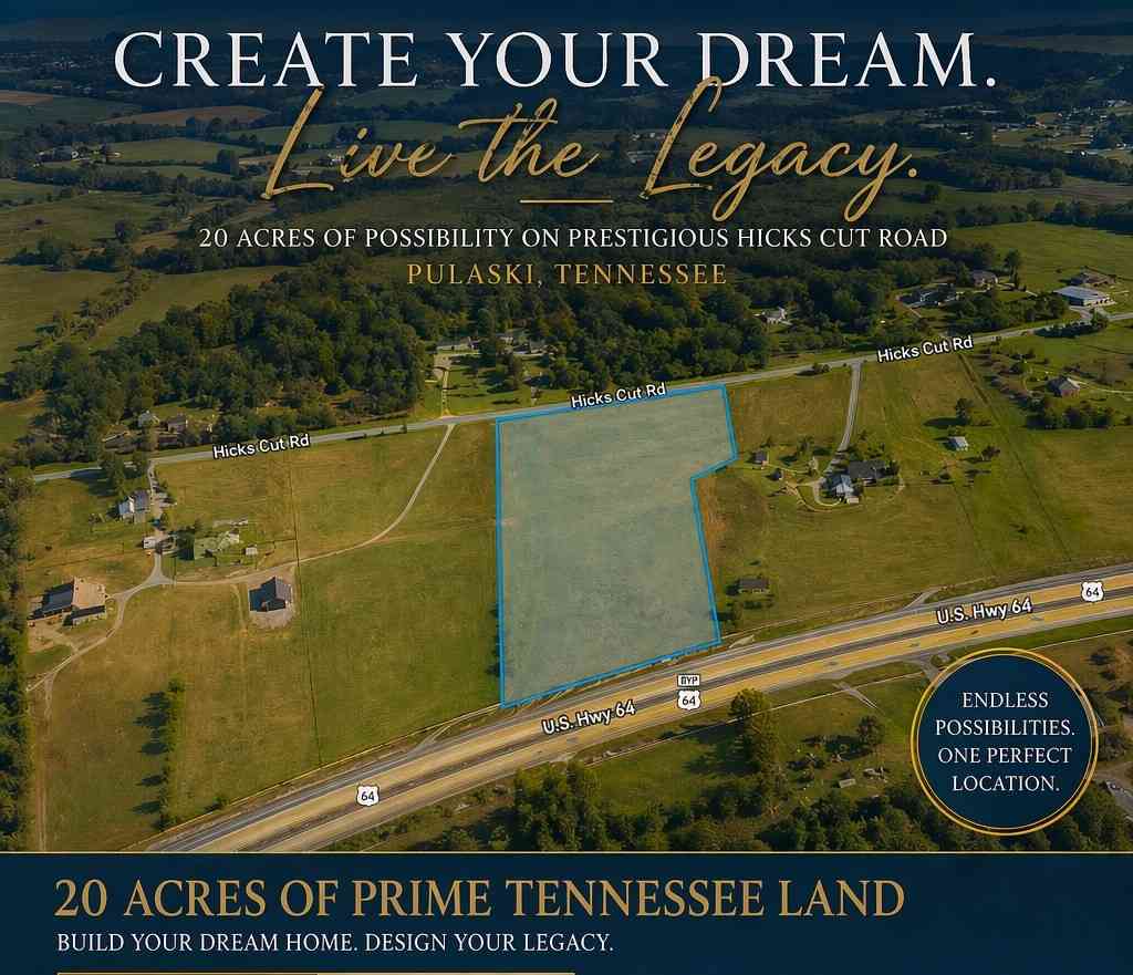Vacant Land For Sale - Hicks Cut Road<br/> Giles County County, Pulaski, TN 38478