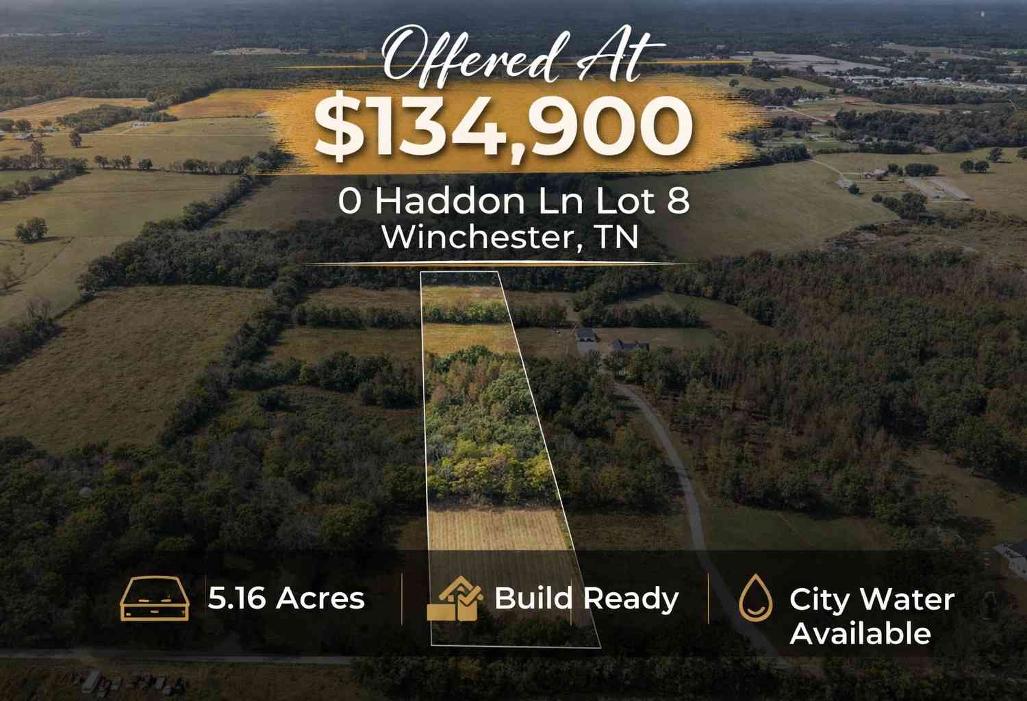 Vacant Land For Sale - Haddon Ln<br/> Franklin County County, Winchester, TN 37398